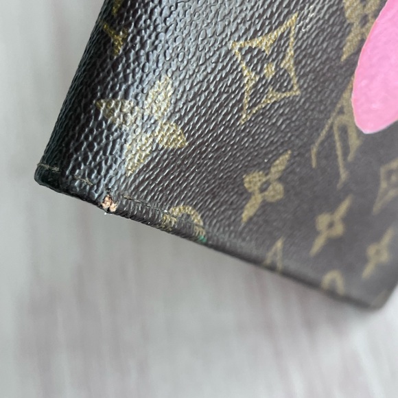 Louis Vuitton vintage clutch wallet hand paired and sealed Vivienne inspired. - Picture 5 of 12